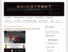 Tablet Screenshot of mainstreetventuresinc.com